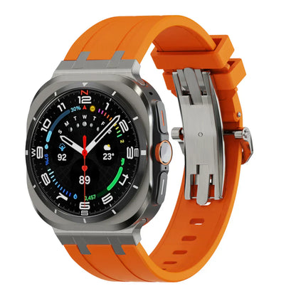 Stylish Butterfly Buckle Silicone Strap For Samsung Watch
