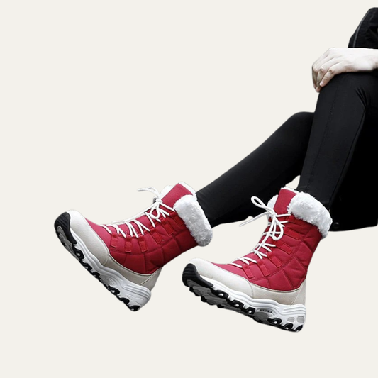 VogeLuxe | Women’s Insulated High Top Winter Boot with Faux Fur Collar