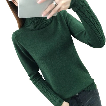 Cozy Winter Cable Knit Sweater for Women