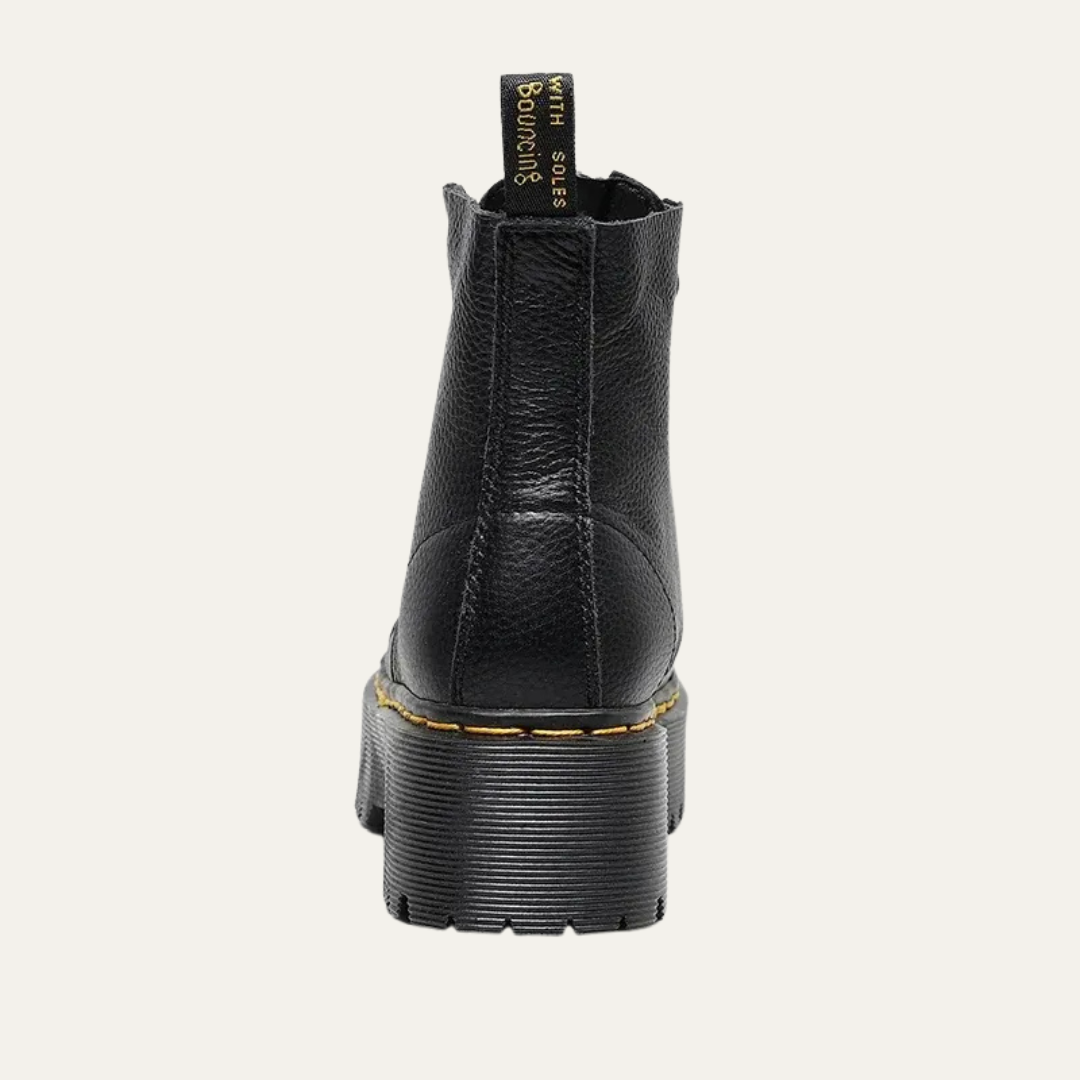VogeLuxe | Women’s Chunky Platform Zip Front Ankle Boots