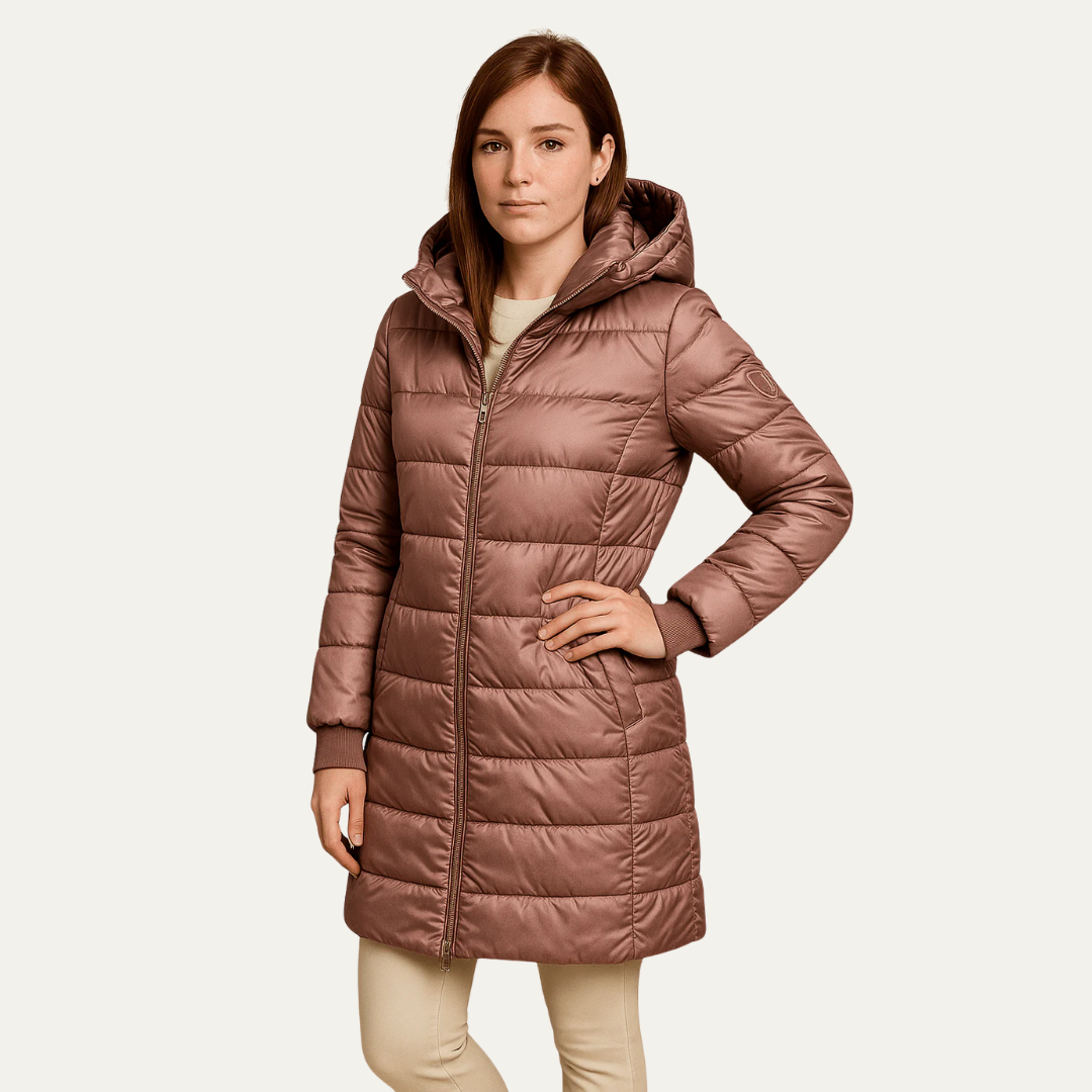 VogeLuxe | Women’s Quilted Hooded Puffer Jacket