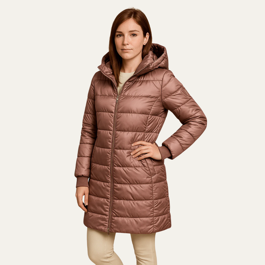 VogeLuxe | Women’s Quilted Hooded Puffer Jacket