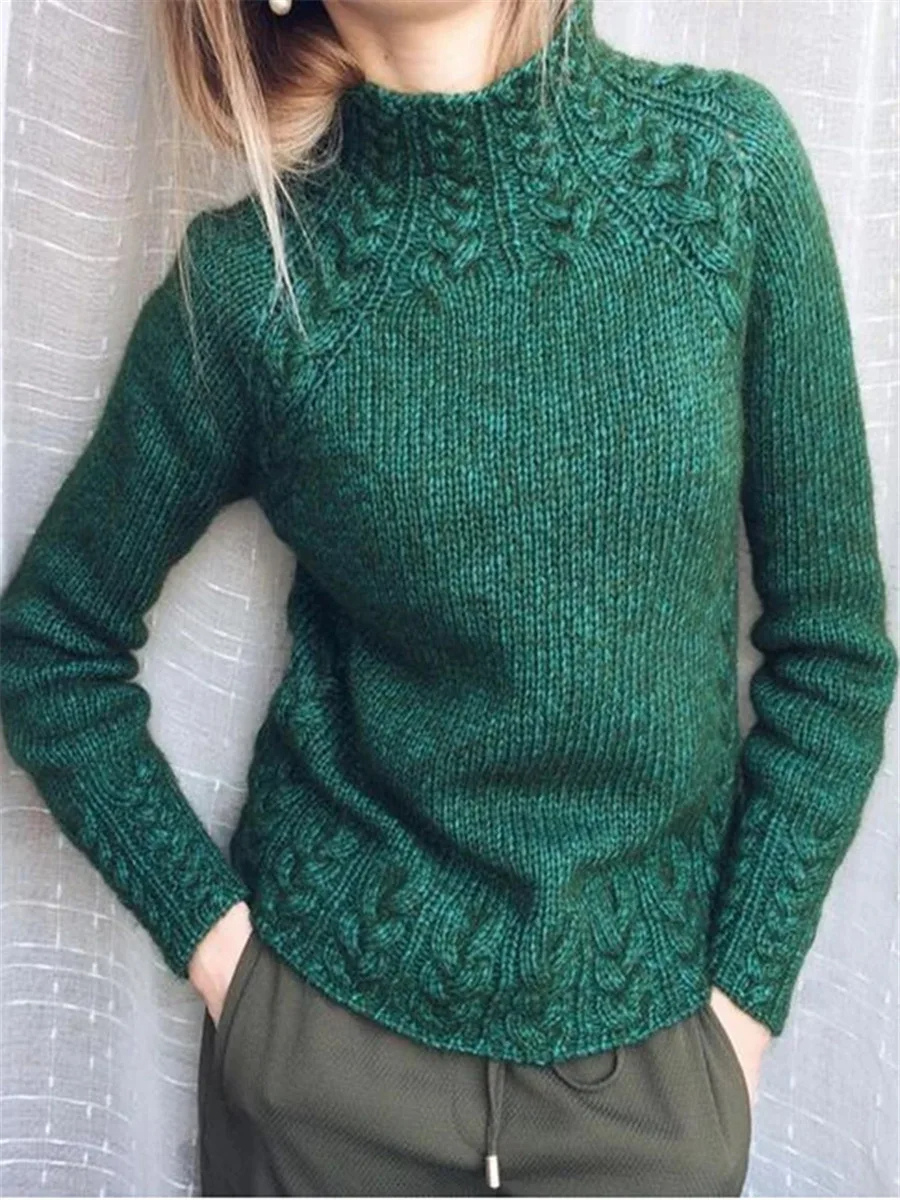 Stylish Women's Fit Knitted Winter Sweater - BritishElegance