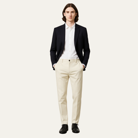 VogeLuxe | Men’s Tailored Flat Front Dress Pants