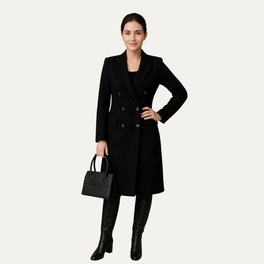 VogeLuxe | Women’s Tailored Long Dress Coat