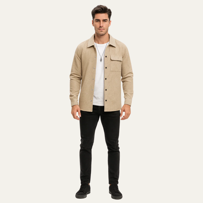 VogeLuxe | Men’s Textured Quilted Shacket