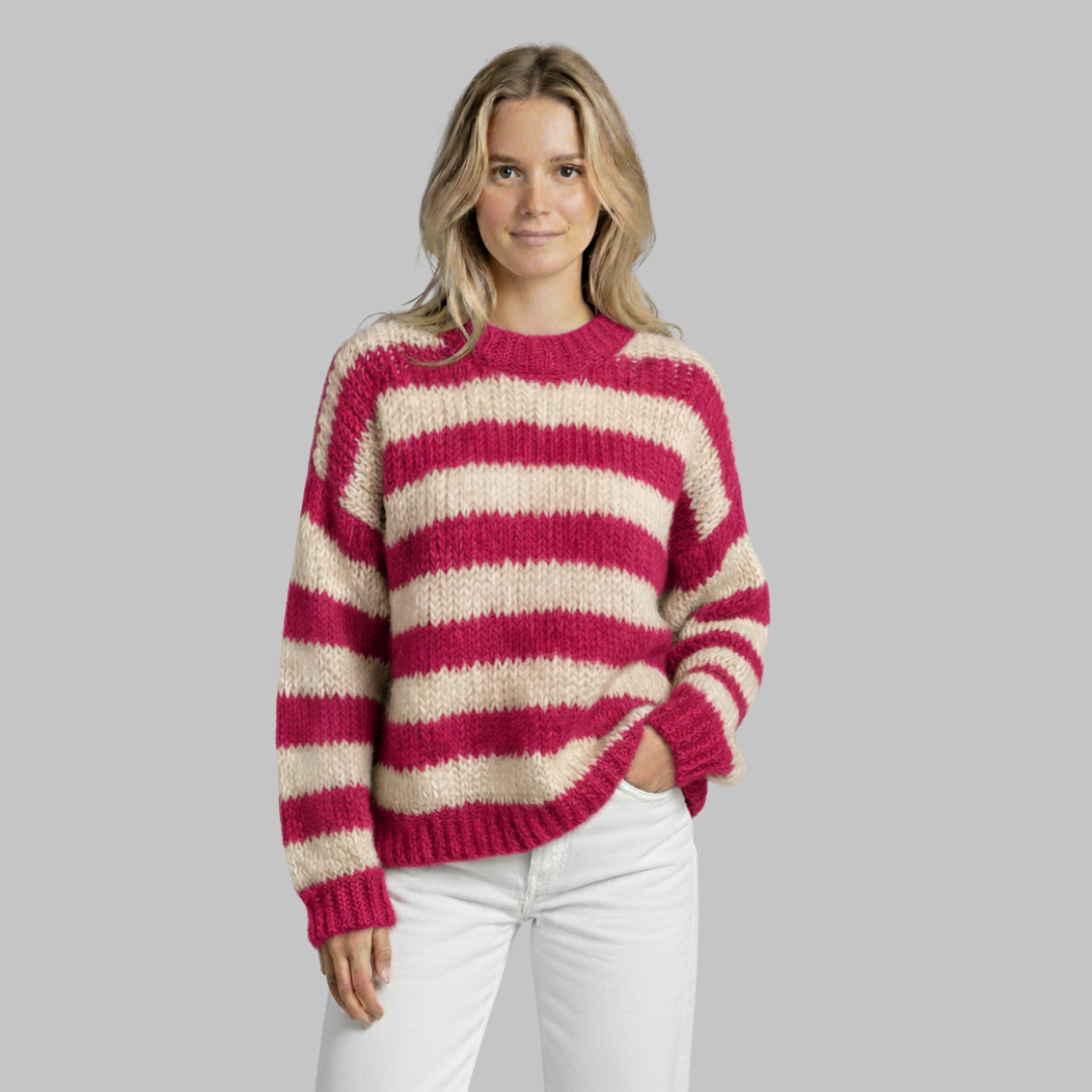 Linde | Women's Classic Stripe Crew Sweater