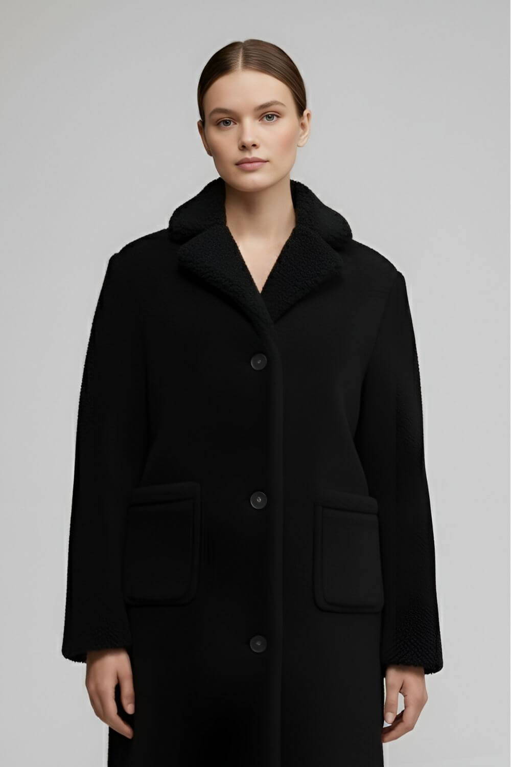 Soft Faux Fur Teddy Coat