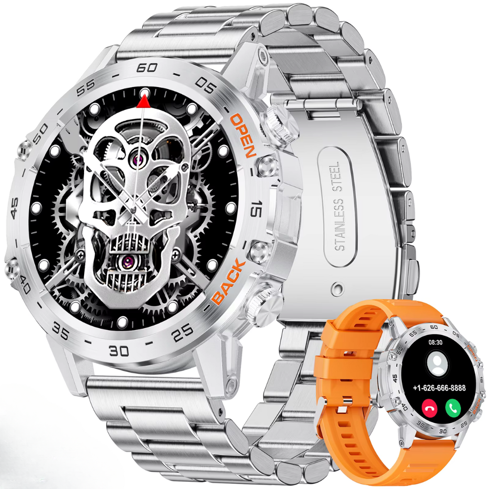 Edgy Bone Pattern Digital Watch - VogeLuxe
