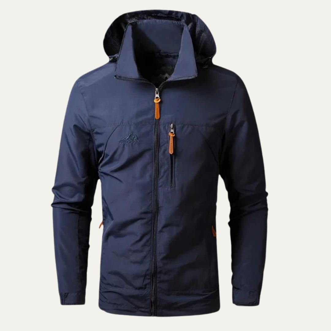 VogeLuxe | Men’s Lightweight Hooded Utility Windbreaker Jacket
