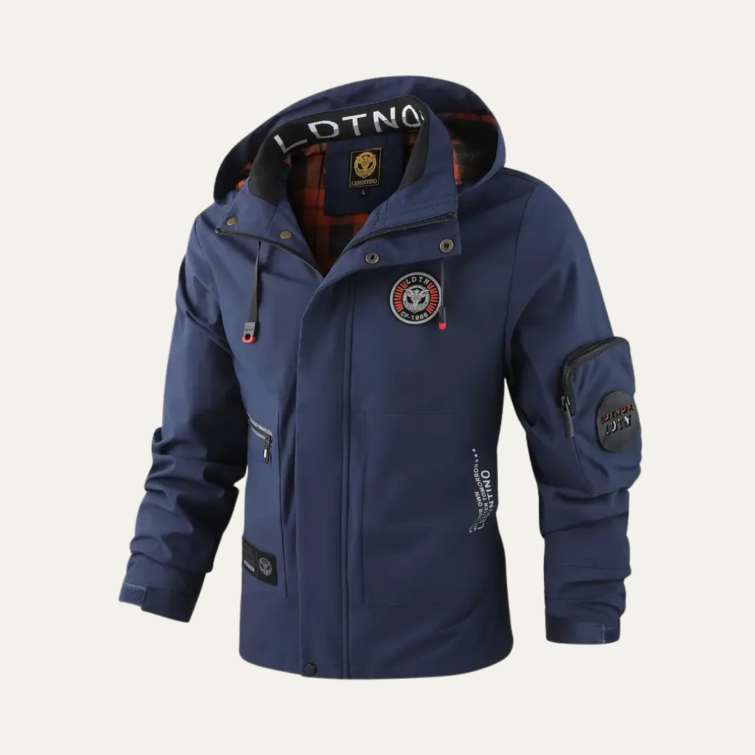 VogeLuxe | Men’s Water Resistant Hooded Urban Utility Jacket
