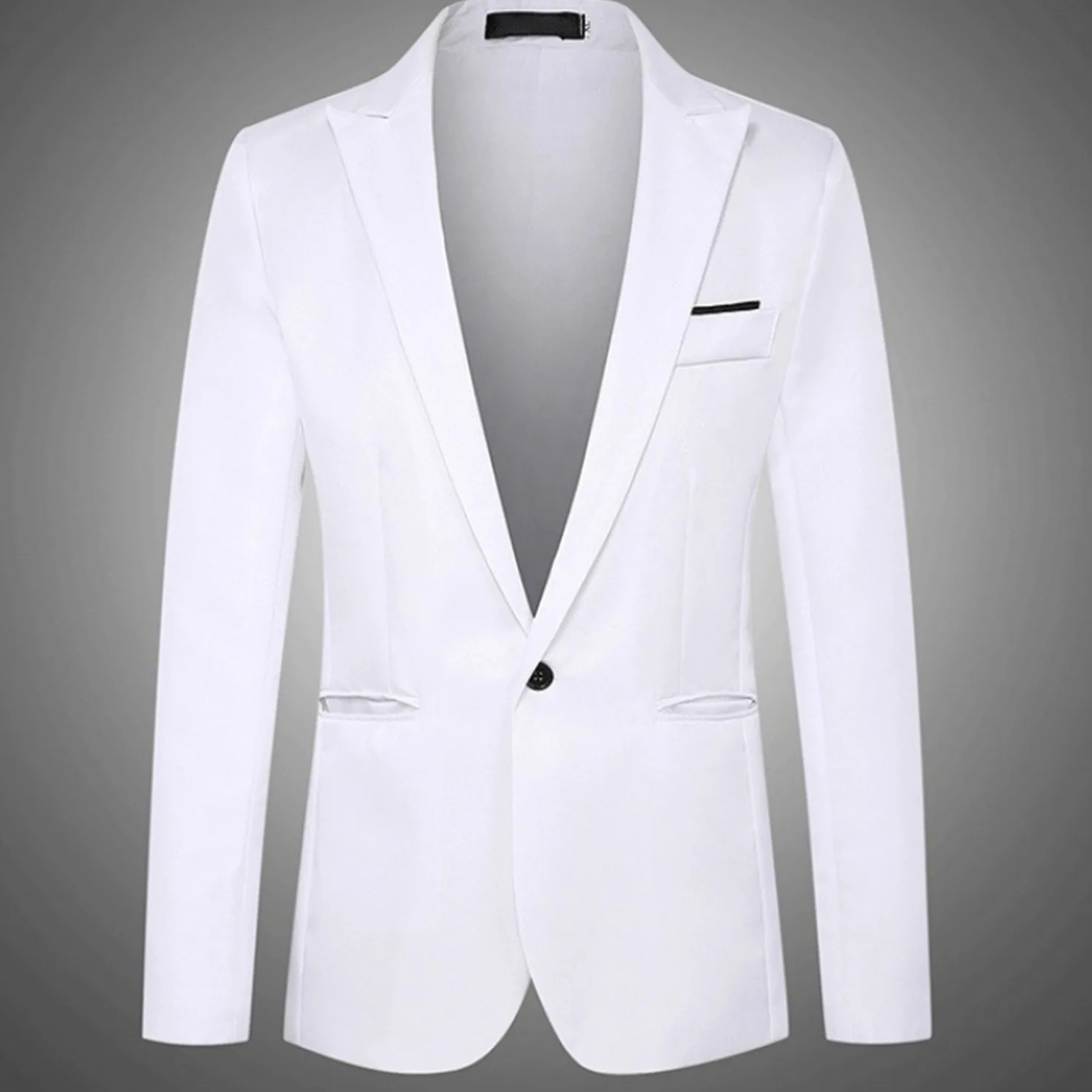 Stylish Men's Slim Fit Two Button Blazer - VogeLuxe