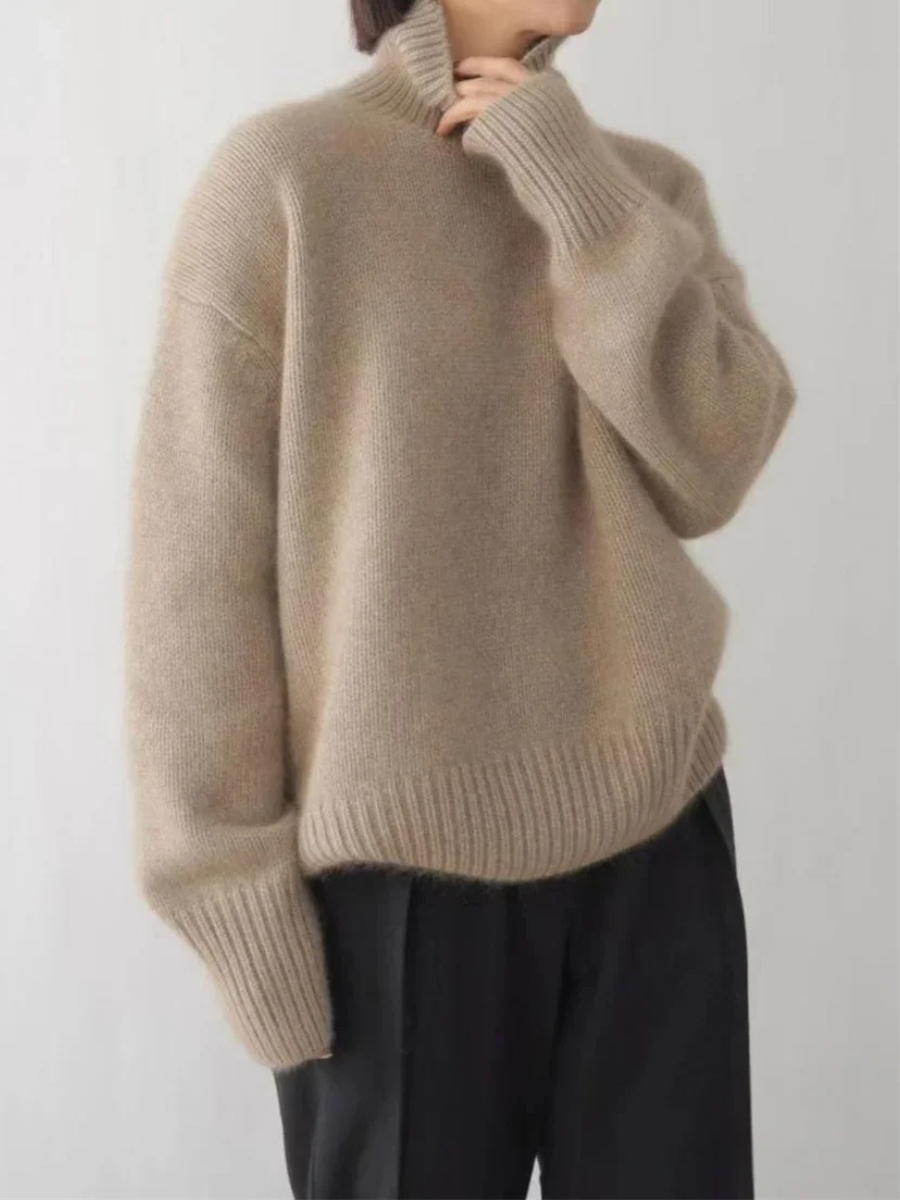 Women's Cozy Warm Winter Knit Turtleneck Sweater - VogeLuxe