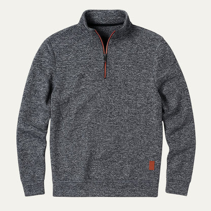 VogeLuxe | Men’s Quarter Zip Mock Collar Sweatshirt