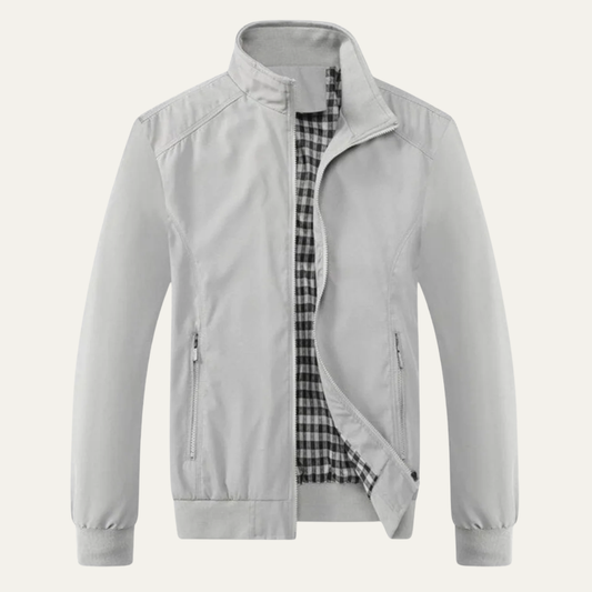 VogeLuxe | Men’s Summer Lightweight Plaid Lined Bomber Jacket