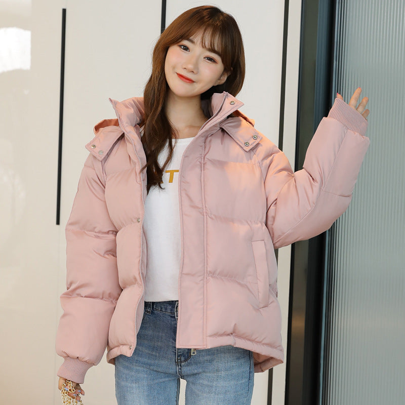 Women's Warm Puffer Coat with Hood