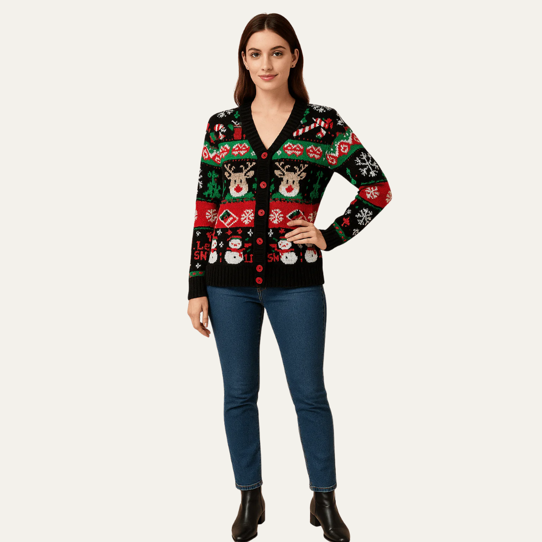 VogeLuxe | Women’s Festive Holiday Cardigan