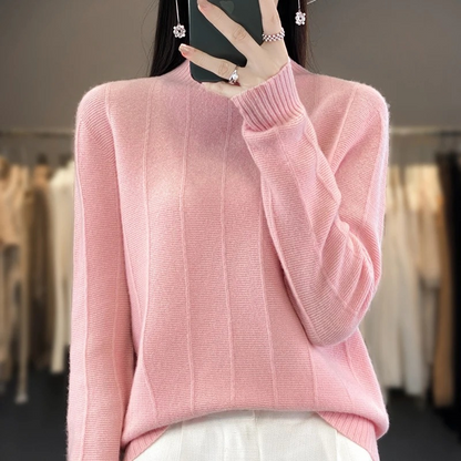 Warm Water Resistant Turtleneck Sweater for Women - VogeLuxe