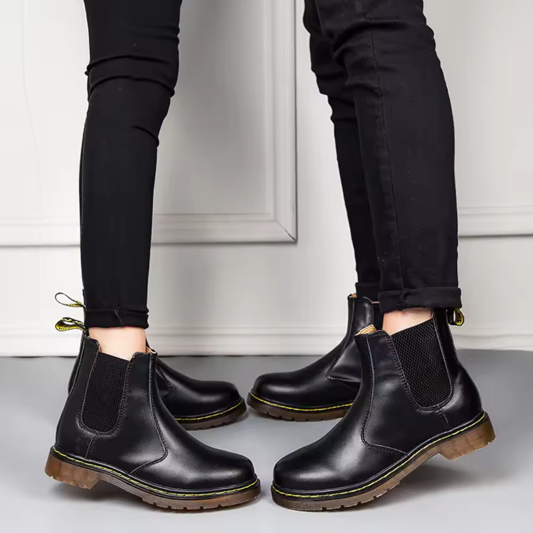 Classic Leather Ankle Boots - Unisex