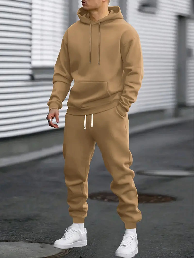 Men's Sporty Hoodie and Jogger Set