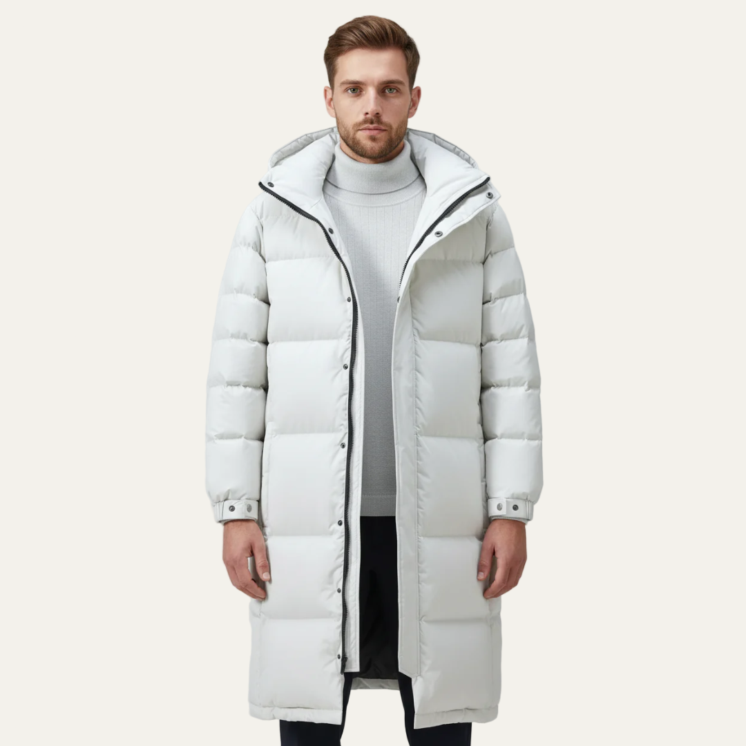 VogeLuxe | Men’s Insulated Long Quilted Puffer Coat