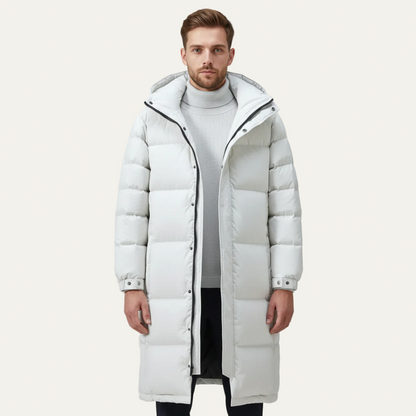 VogeLuxe | Men’s Insulated Long Quilted Puffer Coat