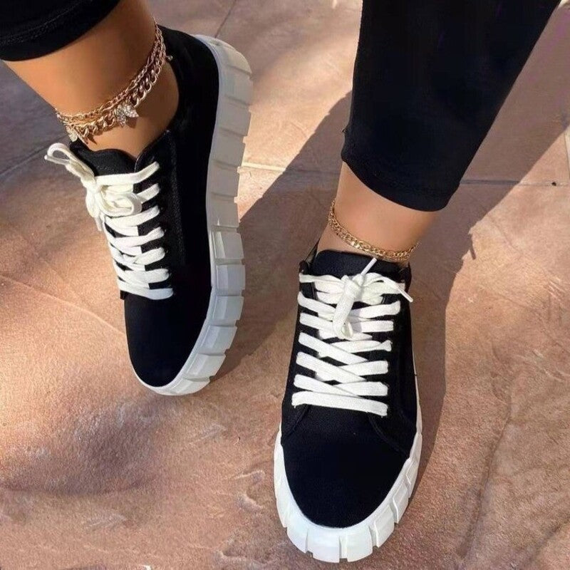 Comfy Women's Lace Up Chunky Sneakers