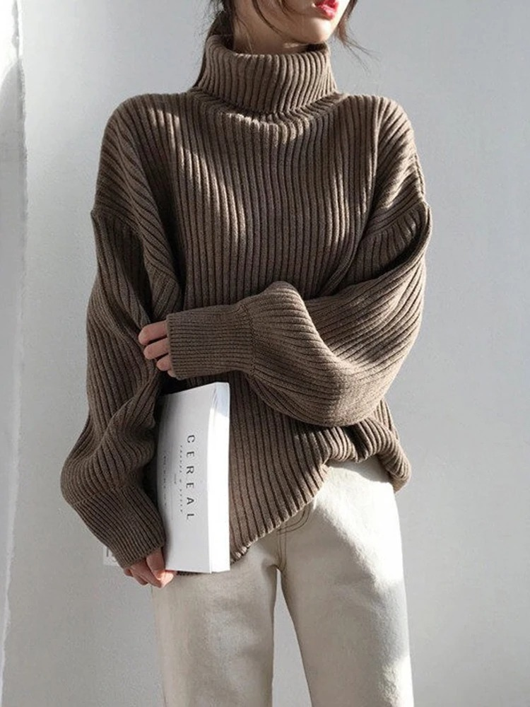 Warm Cozy Women's Winter Turtleneck Sweater - VogeLuxe