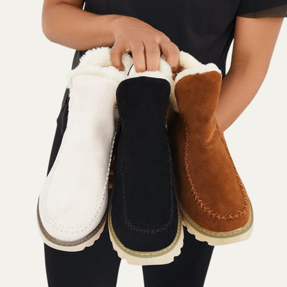 VogeLuxe | Women’s Faux Fur Lined Platform Ankle Boots
