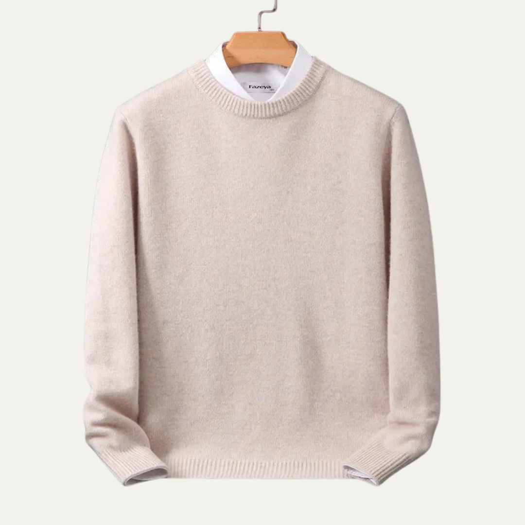VogeLuxe | Men’s Classic Round Knit Sweater
