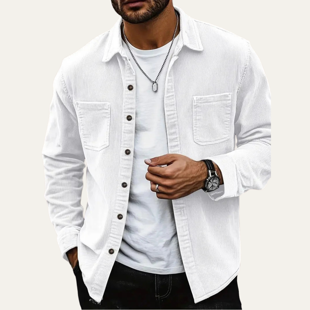 VogeLuxe | Men’s Textured Corduroy Shacket