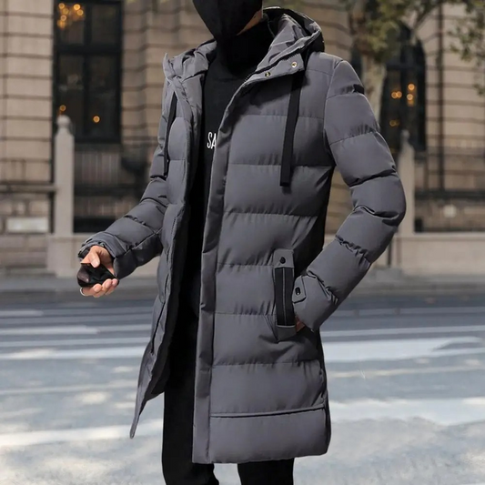 Warm Waterproof Hooded Winter Coat for Men - VogeLuxe