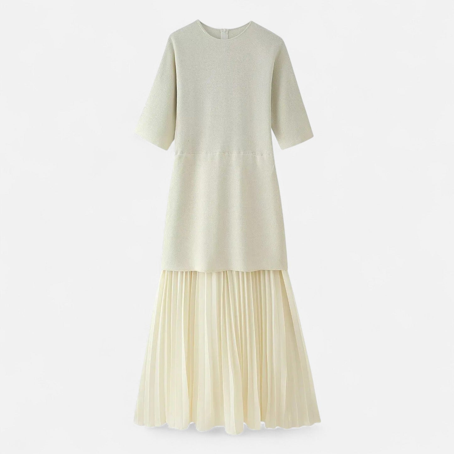Classic Ladies Fall Pleated Dress