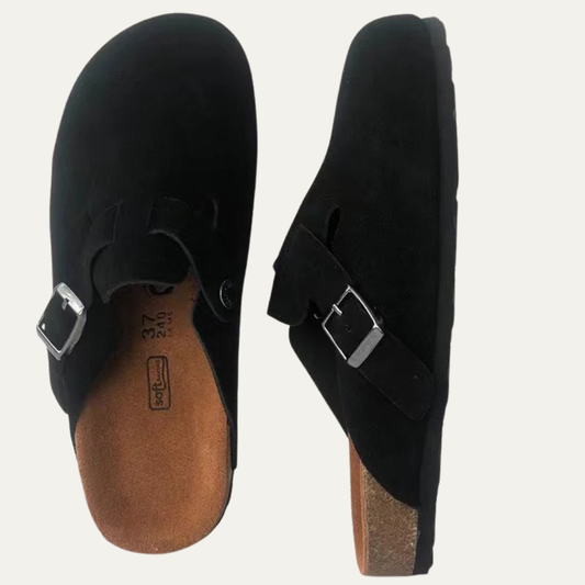 VogeLuxe | Men’s Suede Closed Toe Slip On Clogs