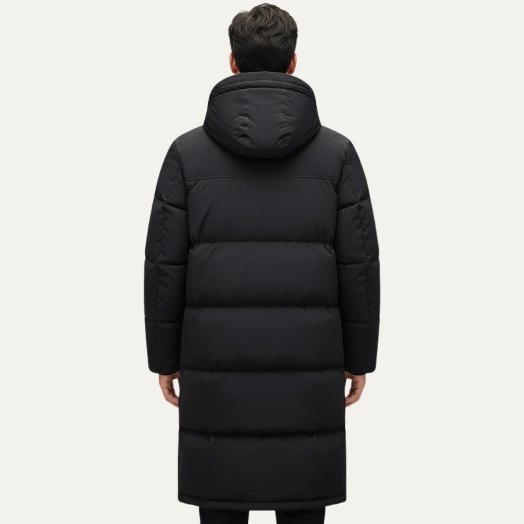 VogeLuxe | Men’s Extra-Long Quilted Puffer Parka