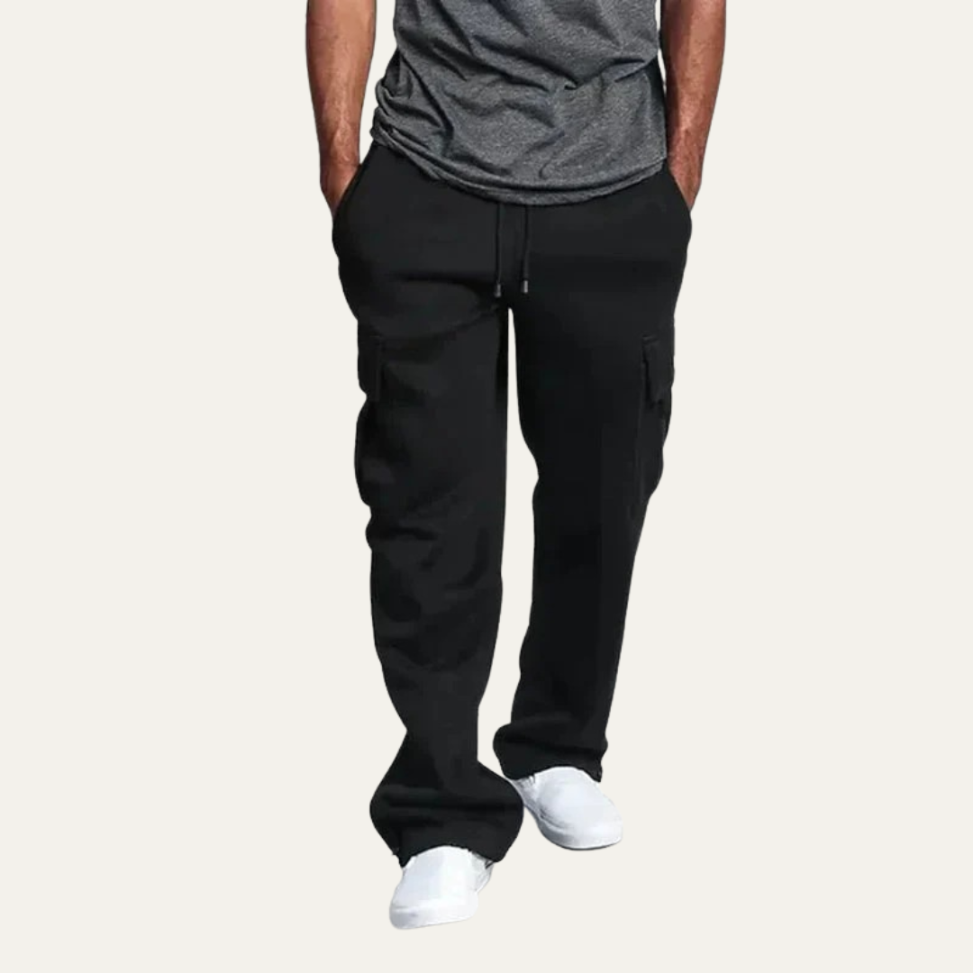 VogeLuxe | Men’s Utility Cargo Sweatpants with Adjustable Cuffs