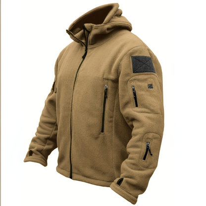 VogeLuxe | Men’s Tactical Multi Pocket Fleece Hoodie