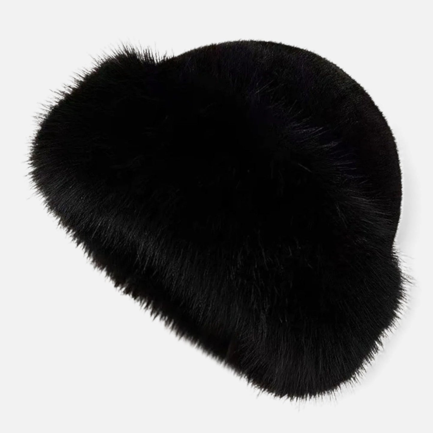 Soft Faux Fur Fisherman Beanie Hat for Women - VogeLuxe