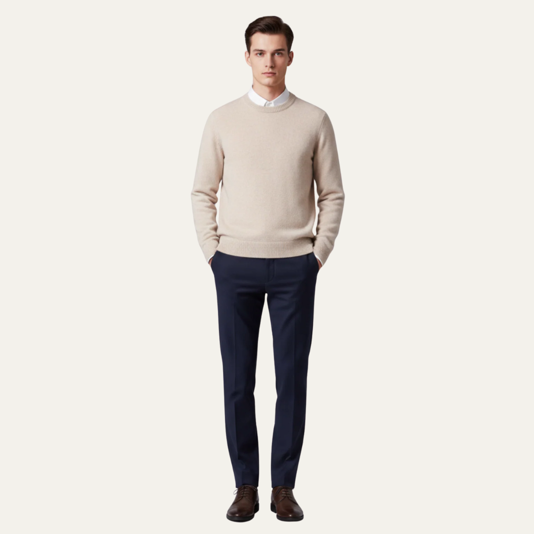 VogeLuxe | Men’s Fine Knit V Neck Cardigan