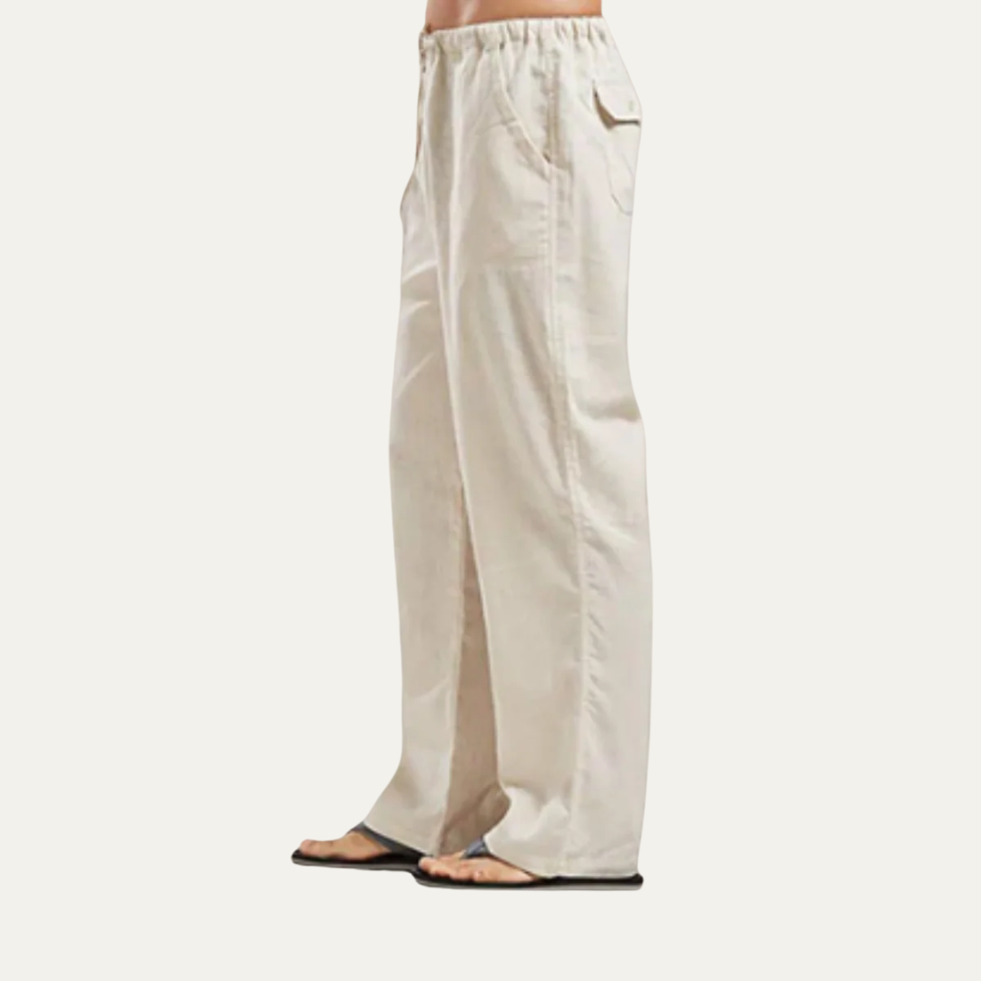 VogeLuxe | Men’s Relaxed Drawstring Beach Trousers
