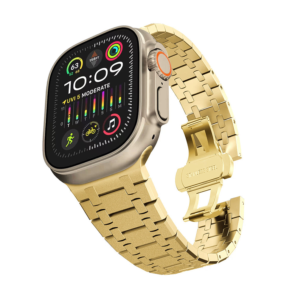 Shiny Stainless Steel Apple Watch Band