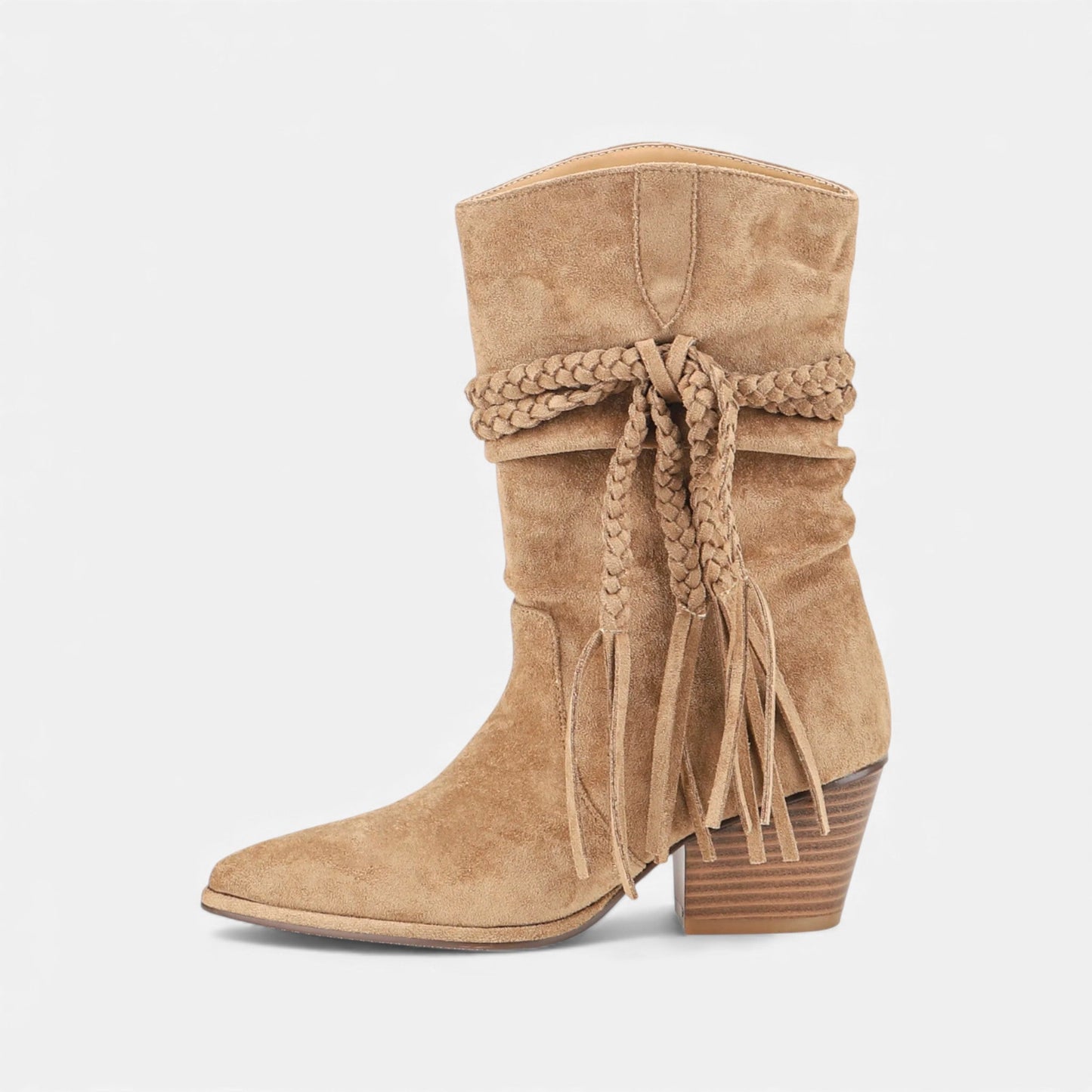 Classic Womens Ankle Boots with Thick Heel - VogeLuxe