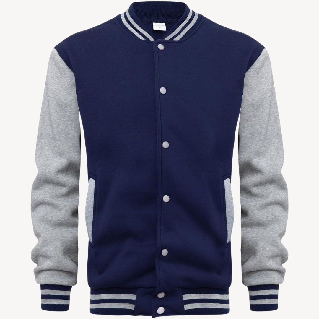 VogeLuxe | Men’s Color Block Varsity Jacket