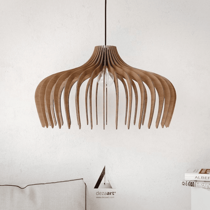 Rustic Wood Pendant Chandelier - VogeLuxe