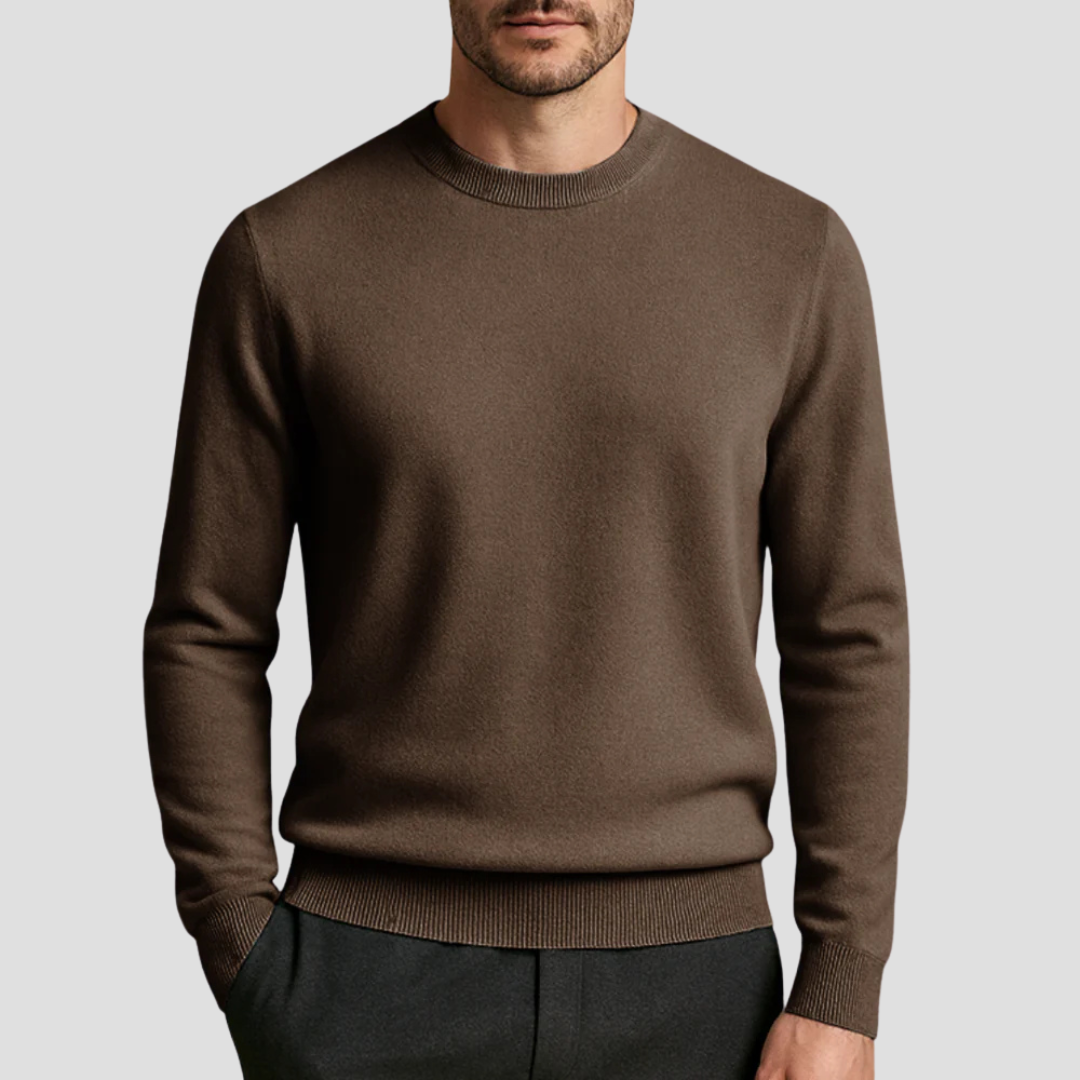 VogeLuxe | Men’s Slim Fit Long Sleeve Crewneck Sweater