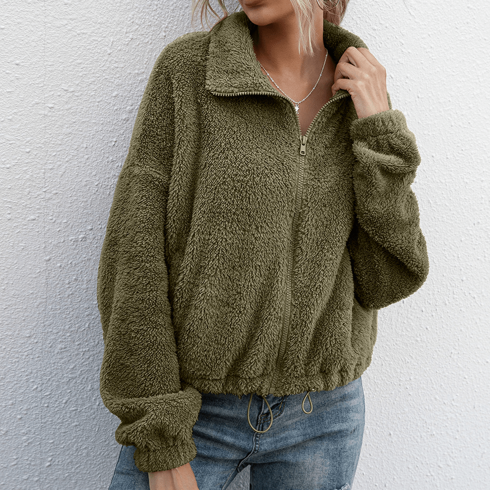 Warm Winter Zip Up Casual Jacket - VogeLuxe