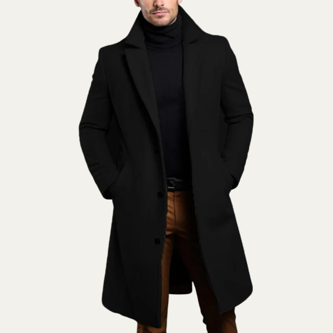 VogeLuxe | Men’s Tailored Wool Overcoat