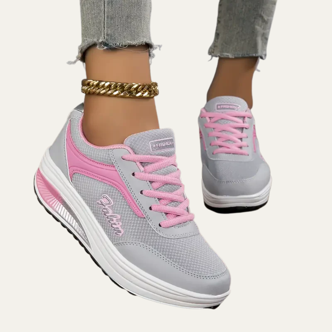 VogeLuxe | Women’s Chunky Platform Mesh Panel Sneakers
