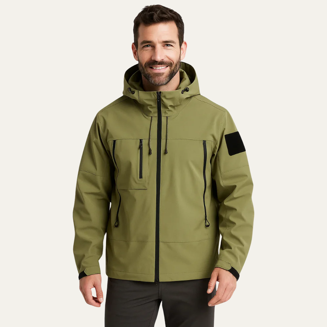 VogeLuxe | Men’s Technical Waterproof Zip Jacket