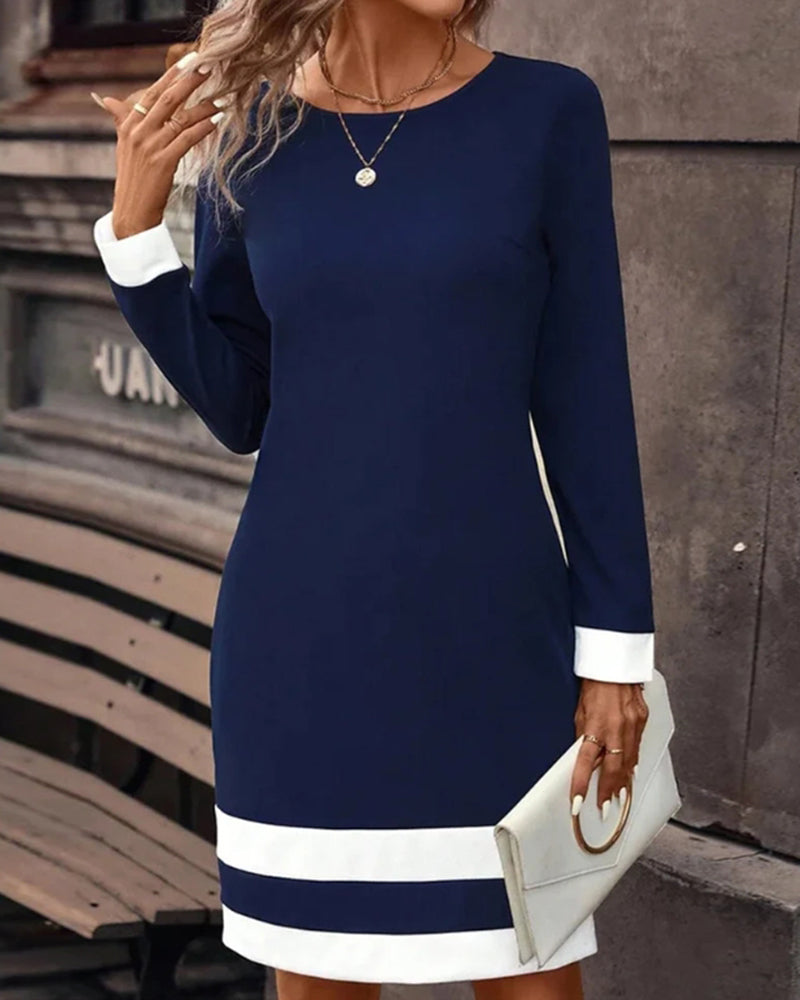 Comfy Women's Sundress with Round Neckline - VogeLuxe